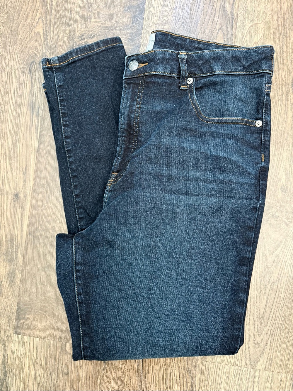 Everlane Women’s Dark Wash The Curvy High Rise Skinny Jean Size 33 Regular - Picture 5 of 7